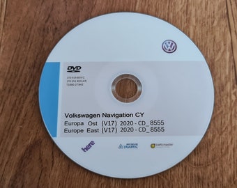 2023-62 VW RNS 510 Navigationskarten Europa v17 Ost - VW, Scoda, Seat (v17 Ost CD_8555 1T0051859AR)