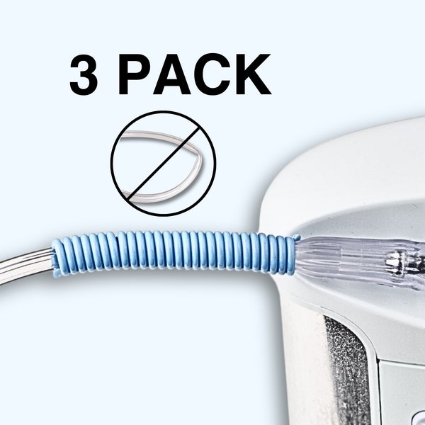 Oxygen Tubing Support, Crimp Straightener For Oxygen Concentrator, Oxygen Hose, Oxygen Tubes, and Nasal Cannula 3 Pack