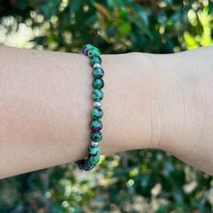 Ruby Zoisite Bracelet