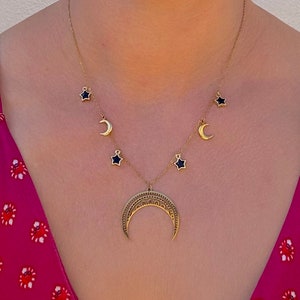 Celestial charm necklace