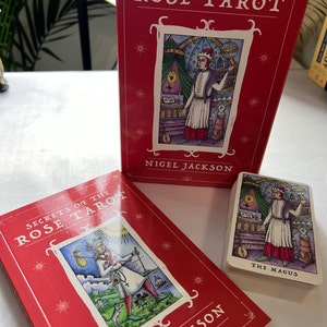 Cartas del Tarot Rosa - Hermetismo, simbolismo y alquimia medievales - Baraja de 78 cartas adecuada para la cartomancia y la meditación - Envío gratuito - NUEVO
