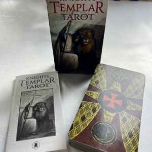 Knights Templar Tarot Karten - Religiöse Bilder und spirituelle Kreuzzüge Energie - KOSTENLOSER VERSAND - Neu