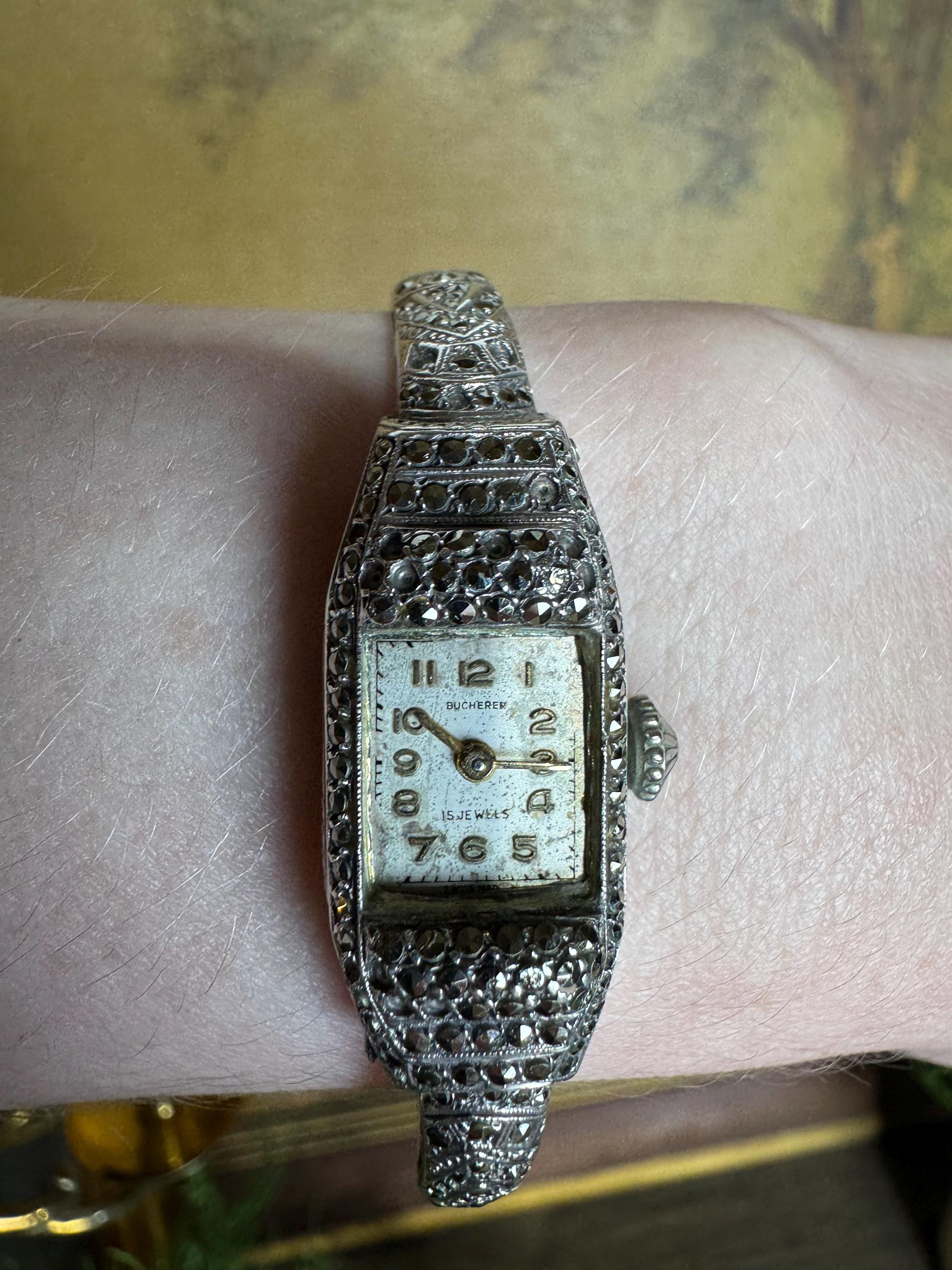 Vintage Bucherer Art Deco watch 1965 Bucherer Ladies Cocktail Watch • 10k Rolled Yellow Gold  main image 4