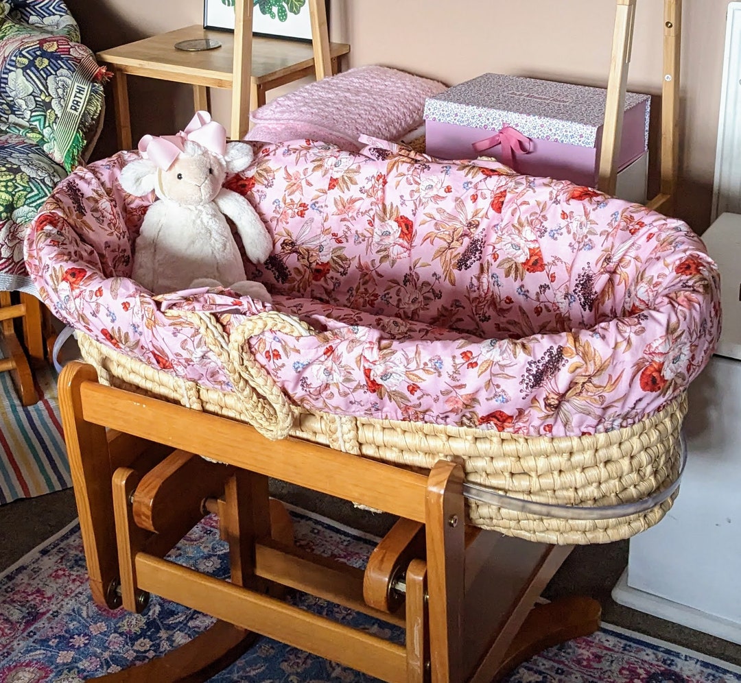 Premium Made to Measure Moses Basket Liner With Mattress Cover Etsy UK