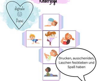 Kinderyoga / Yogawürfel / Würfel / Bewegungsspiele / Routine / Routinen für Kinder