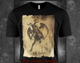 Goth T-shirt, Demonic, Alt, Occult, Emo, Punk, Grunge, Witchy, Satanic Shirt, Atheist T-shirt, Streetwear, Black Short Sleeve Tee 9 sizes