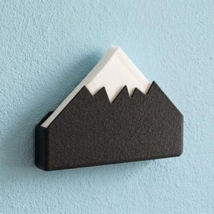 Mountain Filter Holder for Hario V60-01 coffee filters | Wall mounted. Easy Access and Space Saving