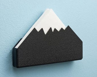 Mountain Filter Holder for Hario V60-02 coffee filters | Wall mounted. Easy Access and Space Saving