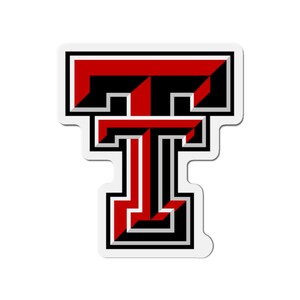 Texas Tech University Die-Cut Magnets zdjęcie 1