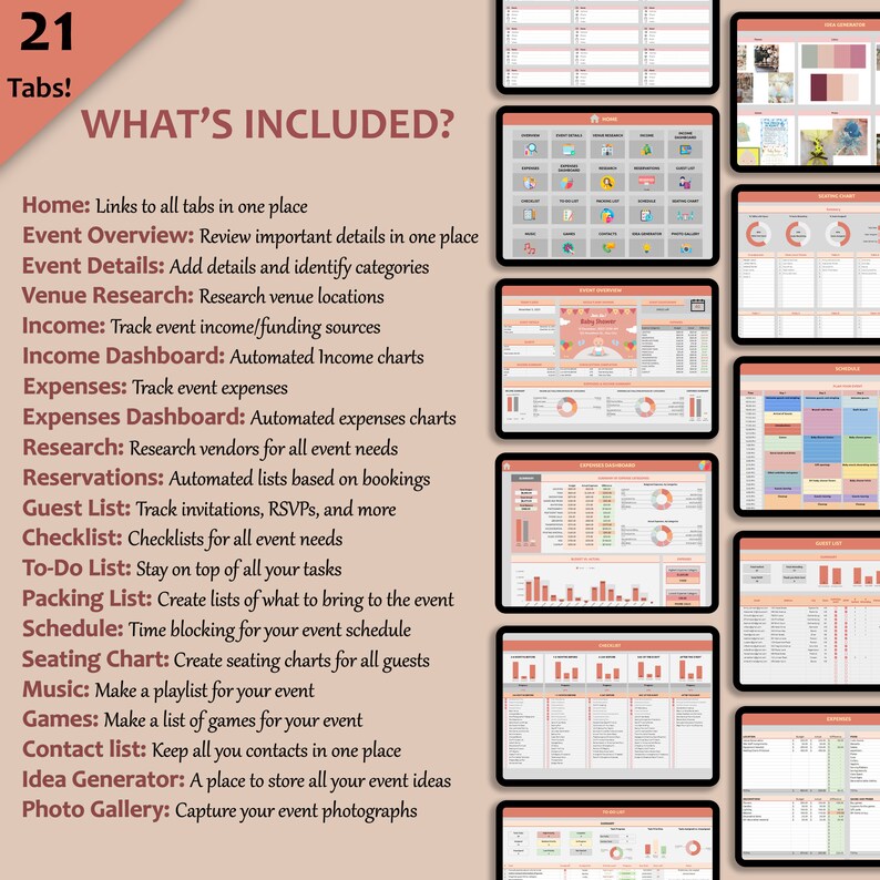 Google Sheets Event Calendar Template 