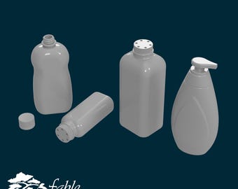 Baby Care Product Bundle 1:12 Scale Miniature STL & OBJ 3D Print Files