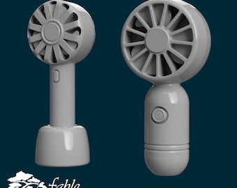 Handheld Fans 1:6 Play Scale Miniature STL & OBJ 3D Print Files