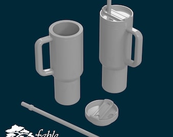 Stanley Quencher 1:12 skala miniatyr STL & OBJ 3D-utskriftsfiler