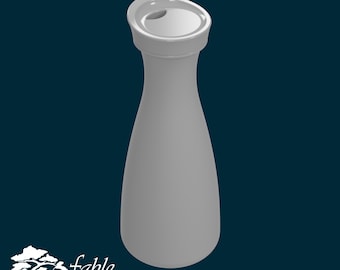 Carafe with Removable Lid 1:6 Play Scale Miniature STL & OBJ 3D Print Files