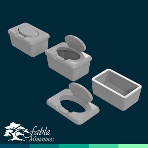 以下が含まれることがあります： ふた付きの灰色のプラスチック製の容器が4つあります。容器はサイズと形が異なります。容器はティッシュペーパーやその他の小さなものを保管するためです。