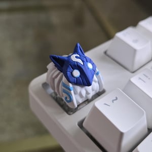 Video Game Kindred Keycap - Hand Painted Cute Keycap Designs, Cherry MX, League of Legends