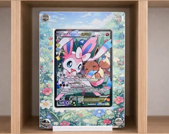 Sylveon EX RC32 Card Holder – UV Printed Textured Display Case