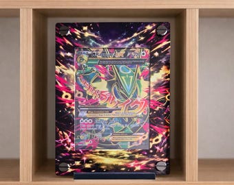 M Rayquaza EX Card Holder – UV Printed 3D Textured Display Case