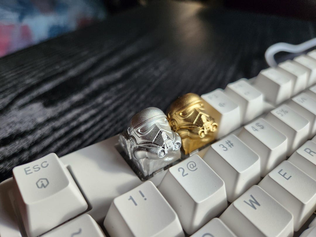 Trooper Metallic Keycap - Hand Painted Cute Keycap Designs, My Hero ...