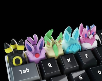 Anime Keycaps - Hand Painted Cute Keycap Designs, Cherry MX
