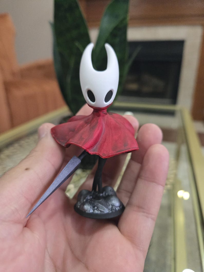 Hand Painted Hollow Knight Silksong Hornet Figure – Fan Art Resin Model ...