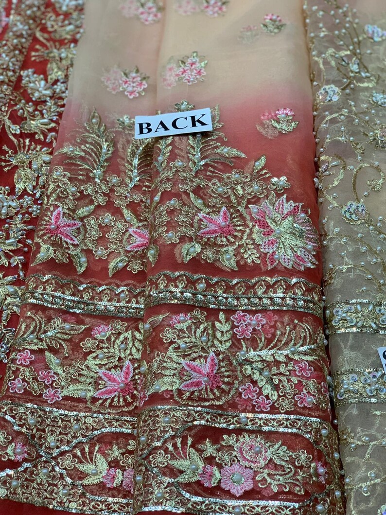 Pakistani Wedding Dress Peach Nikkah Lehnga Maxi Collection Embroidery