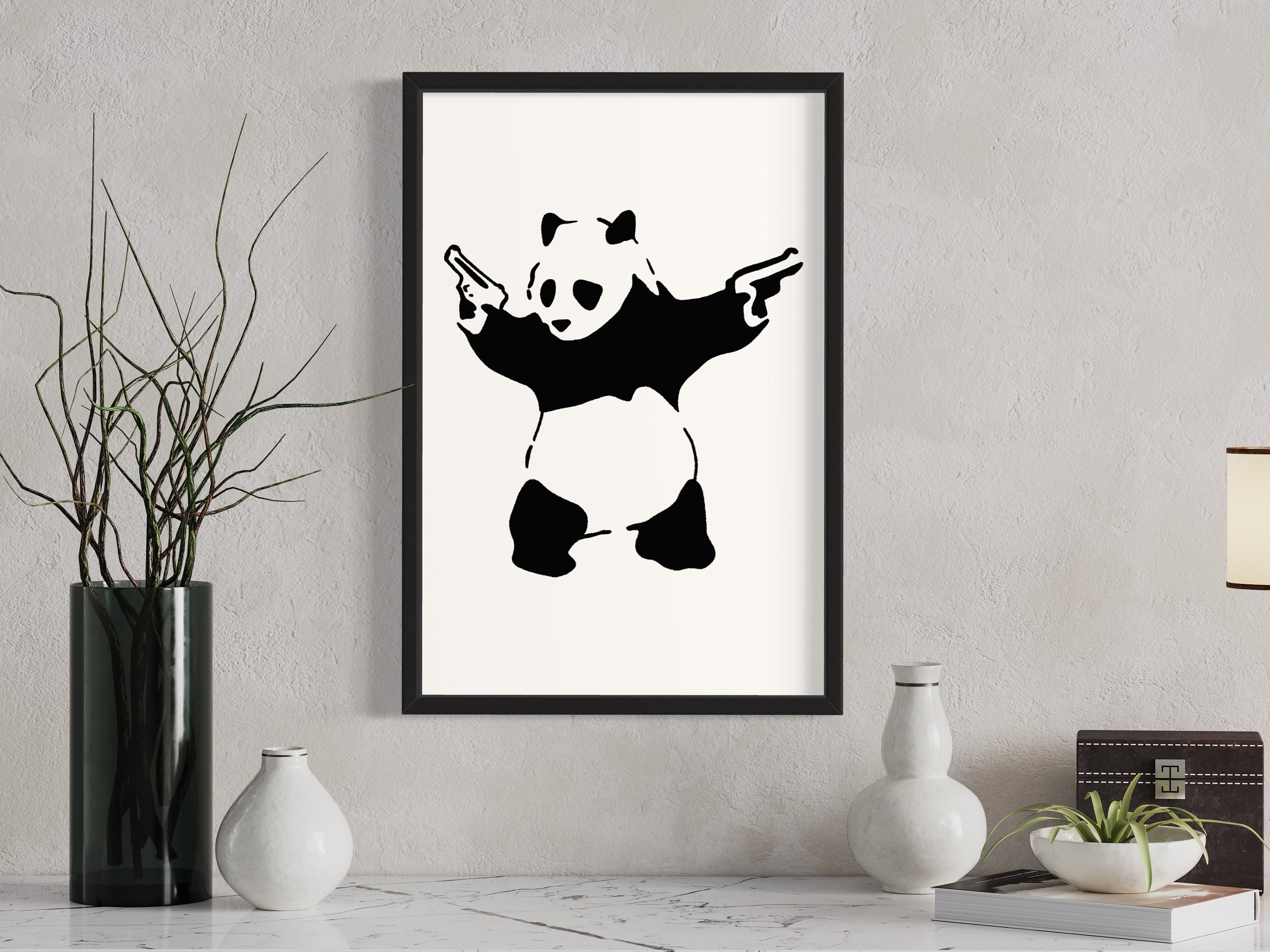 Banksy panda - Etsy 日本 Banksy panda - Etsy 日本