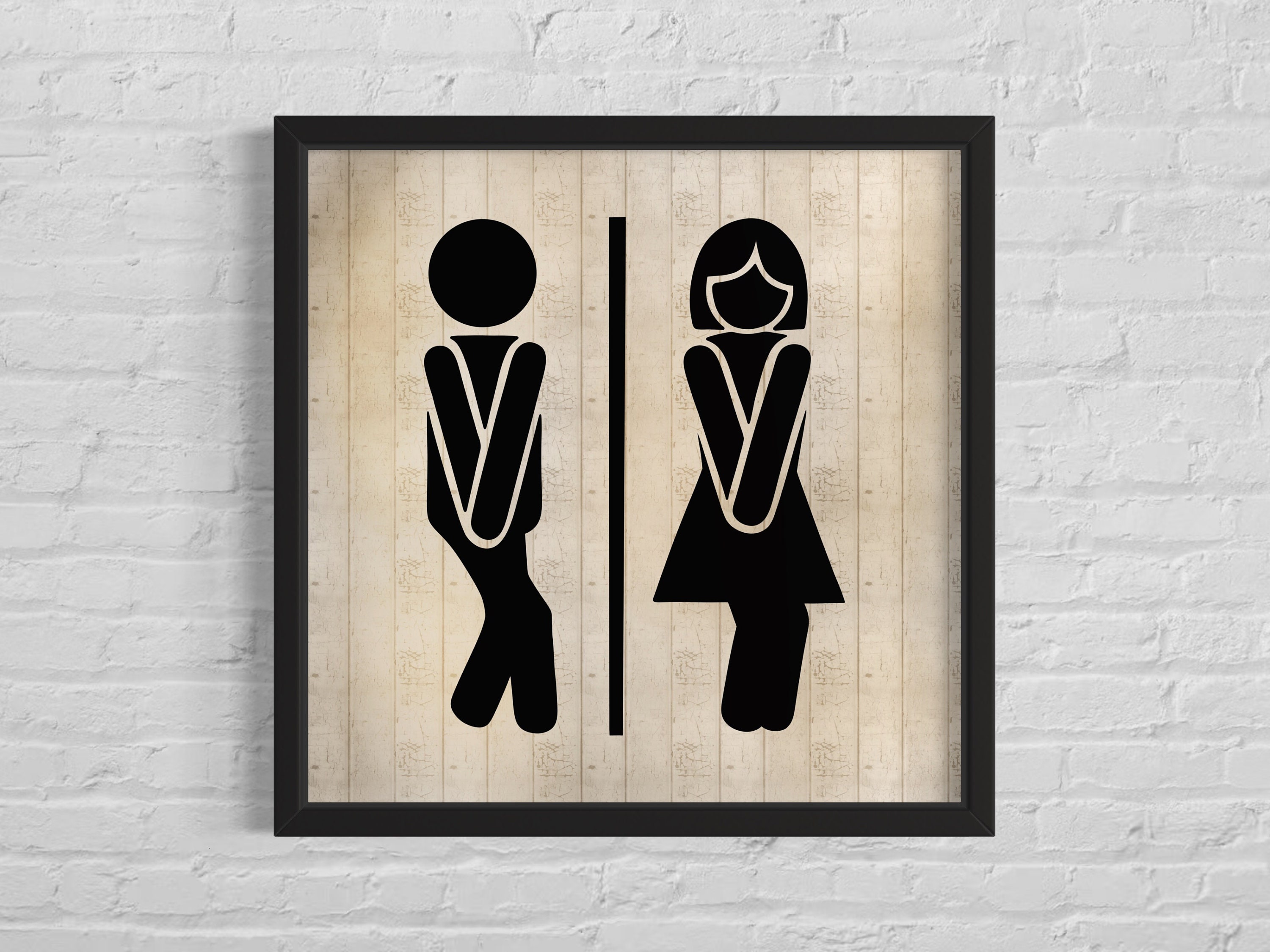 Vintage Bathroom Sign Printable Men Women Restroom Sign - Etsy