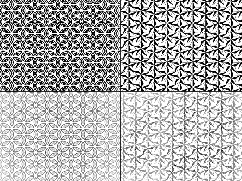 60 Geometrische Musterdesign Pinsel Procreate, Tattoo-Design, Dotwork-Muster, Procreate Mustersatz, digitaler Download Bild 7