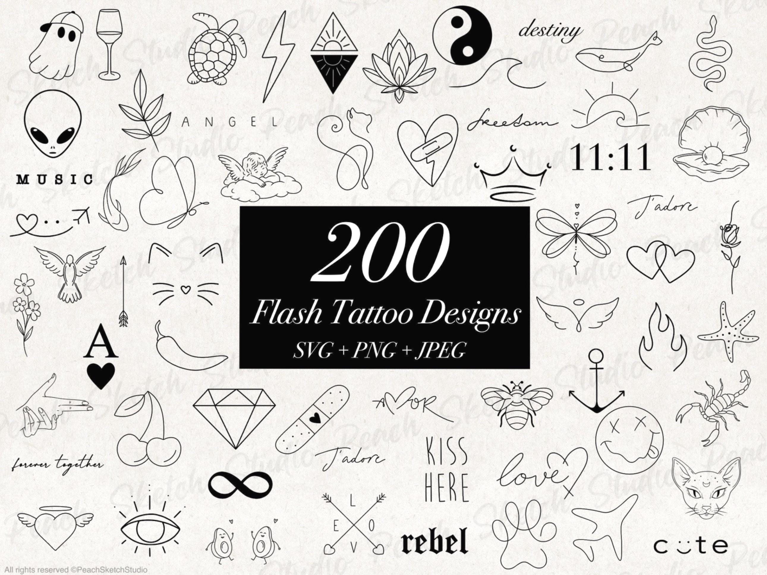 Simple line tattoo - Etsy México, image size:2581x1935