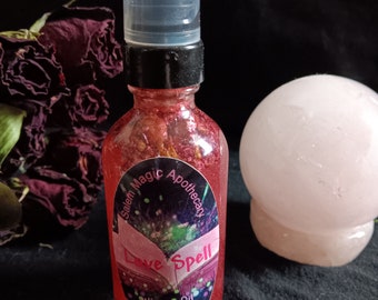 Spray de feitiço de amor, frasco de 2 onças