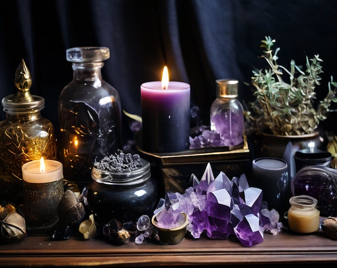 Featured listing image: Witchcraft Kit, 10 Items Intuitively Chosen, Wicca Starter Kit, Spell-work, Magic, Beginner or Seasoned Witch, Bring Magic Back To Your Life