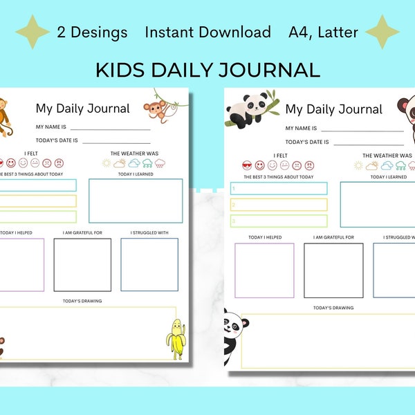 Daily Journal Printable - Etsy