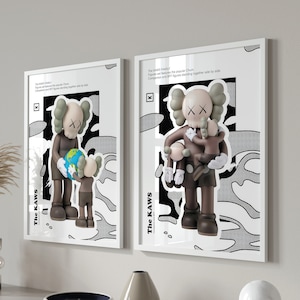 Hypebeast Toys Poster Set of 3, Hypebeast Figure Printable Wall Art,  Minimalist Hypebeast Decor, Gift for Boyfriend, Art Deco 