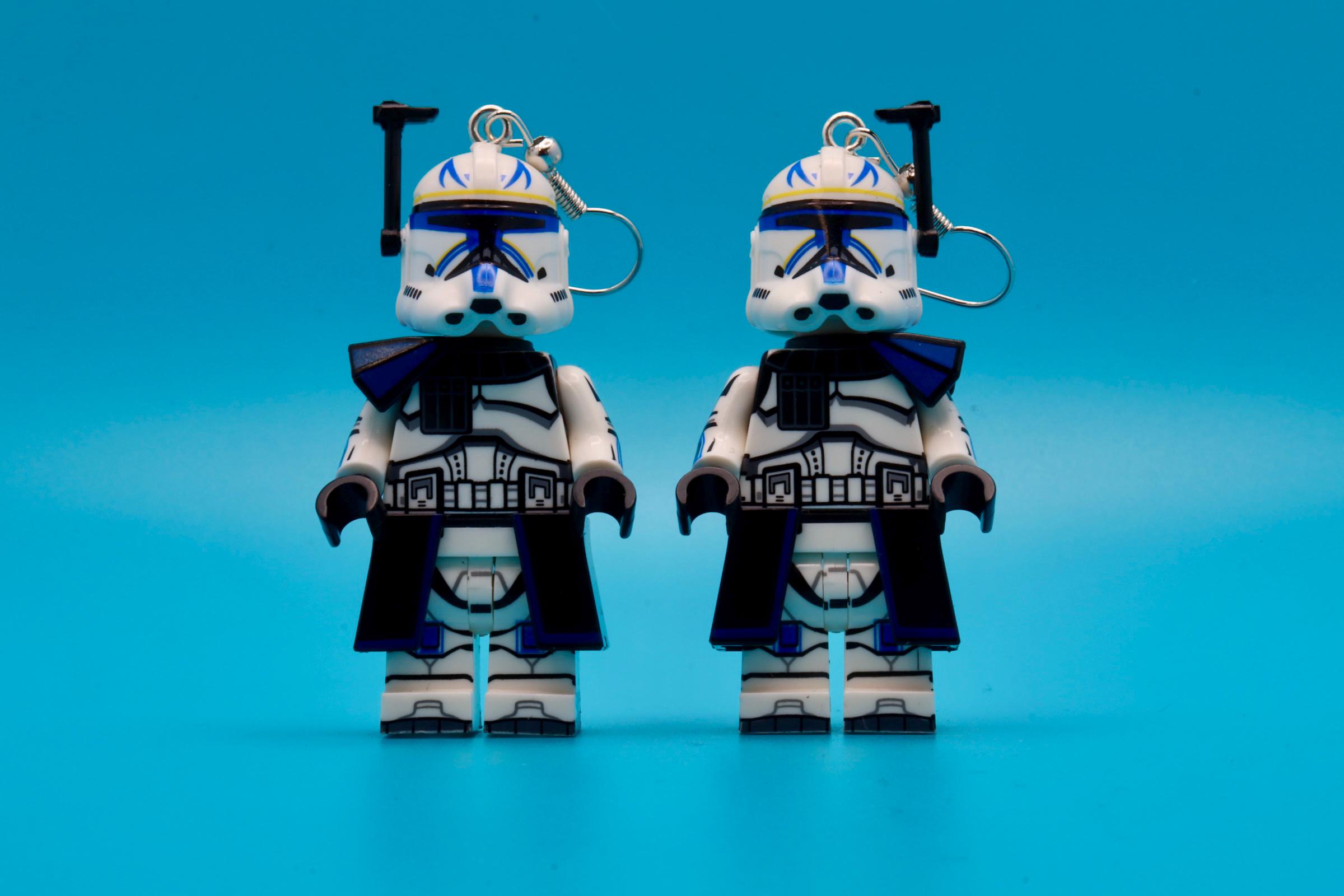 Captain Rex 3D Minifigure Earrings | Novelty | Jewellery | Handmade