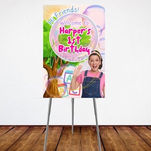 Ms Rachel Welcome Sign | Birthday Party Sign | First Birthday | Ms Rachel Welcome Sign | Birthday Party Welcome Sign Editable Template