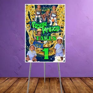 Fresh Prince Birthday Welcome Sign: Editable Template (PDF File Only, Digital Download