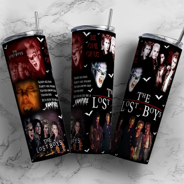 The lost boys Straight Skinny Tumbler wrap 20 oz Sublimation Wrap | PNG Digital File | INSTANT DOWNLOAD