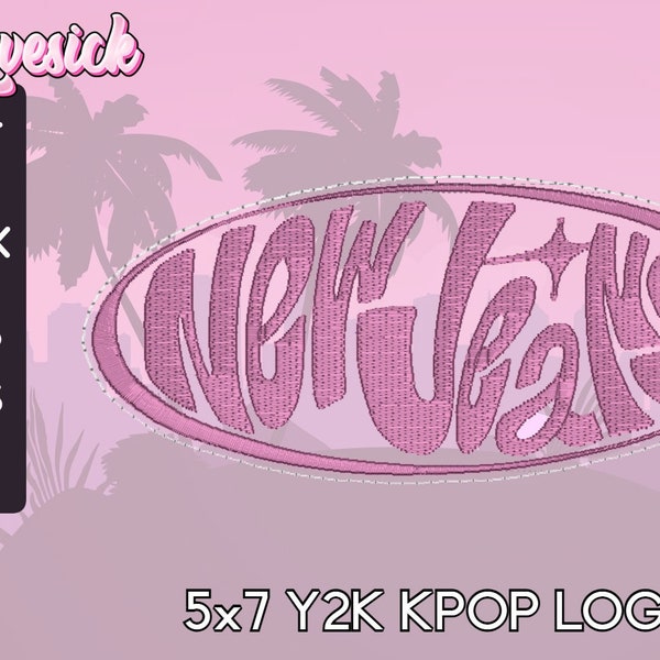 Y2K Kpop Logo Embroidery - Dst, Pes, Xxx, Vp3, Exp, Hus, Jef - Instant Download