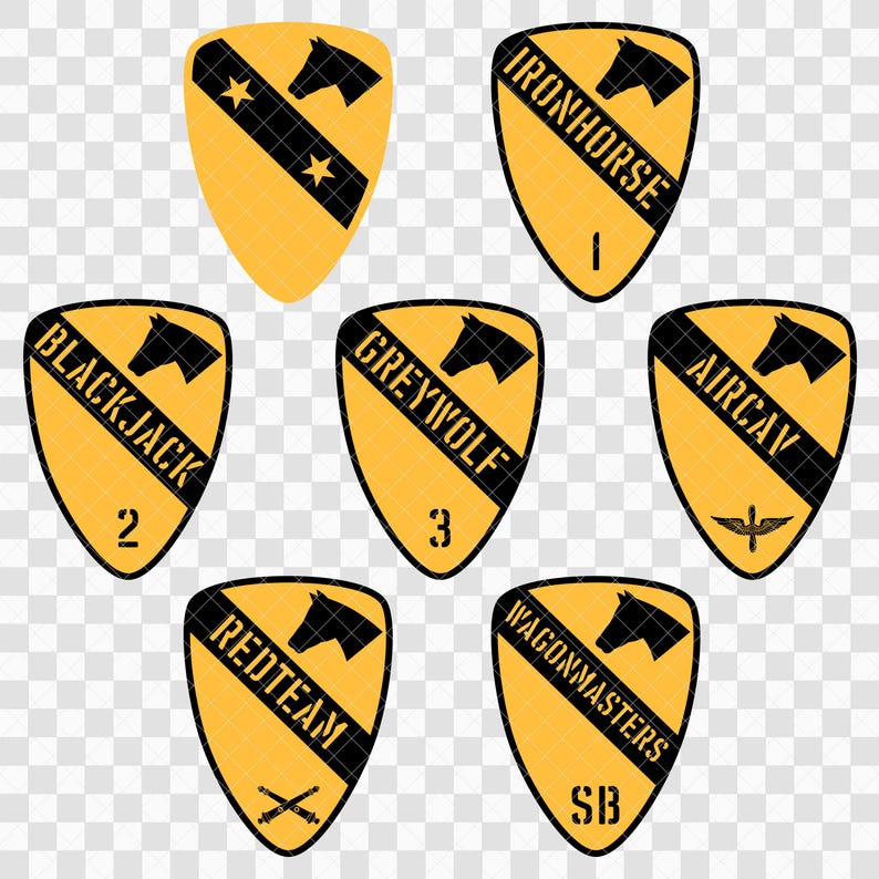 1st Cavalry Division Brigades PNG Collection - Etsy