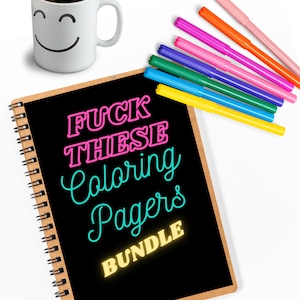 Saúde Mental - Foda-se essas páginas para colorir - Habilidades de enfrentamento - Download digital