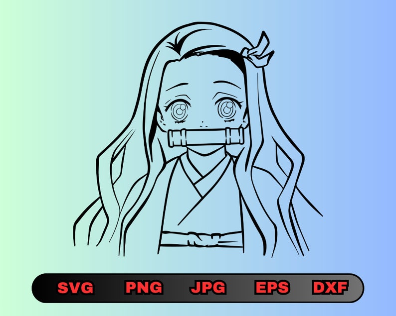 Nezuko SVG Cutting Files for the Cricut - Etsy Australia