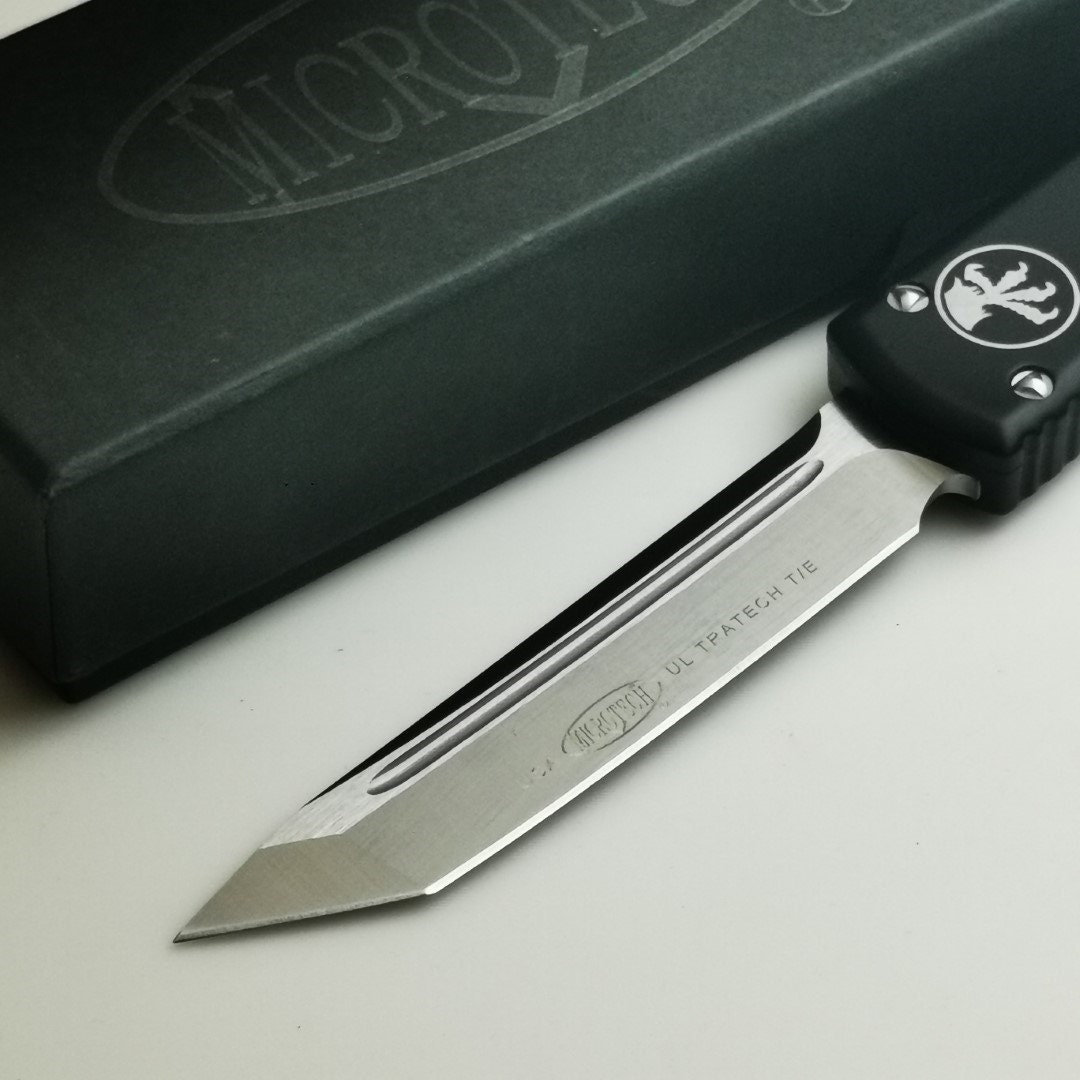 Miсrоtесh Vintage Style Gangster Knife. Classic Pocket Knife Tanto Blade. Man's Folding Knife.