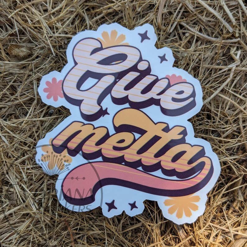 Give Metta Sticker, Loving Kindness Sticker, Buddhist Sticker, Zen ...