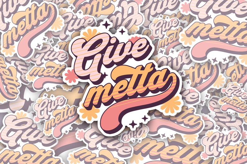 Give Metta Sticker, Loving Kindness Sticker, Buddhist Sticker, Zen ...