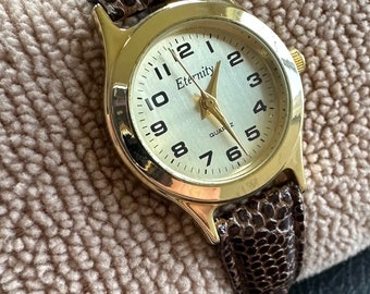 Vintage Eternity Quartz Ladies Watch Etsy