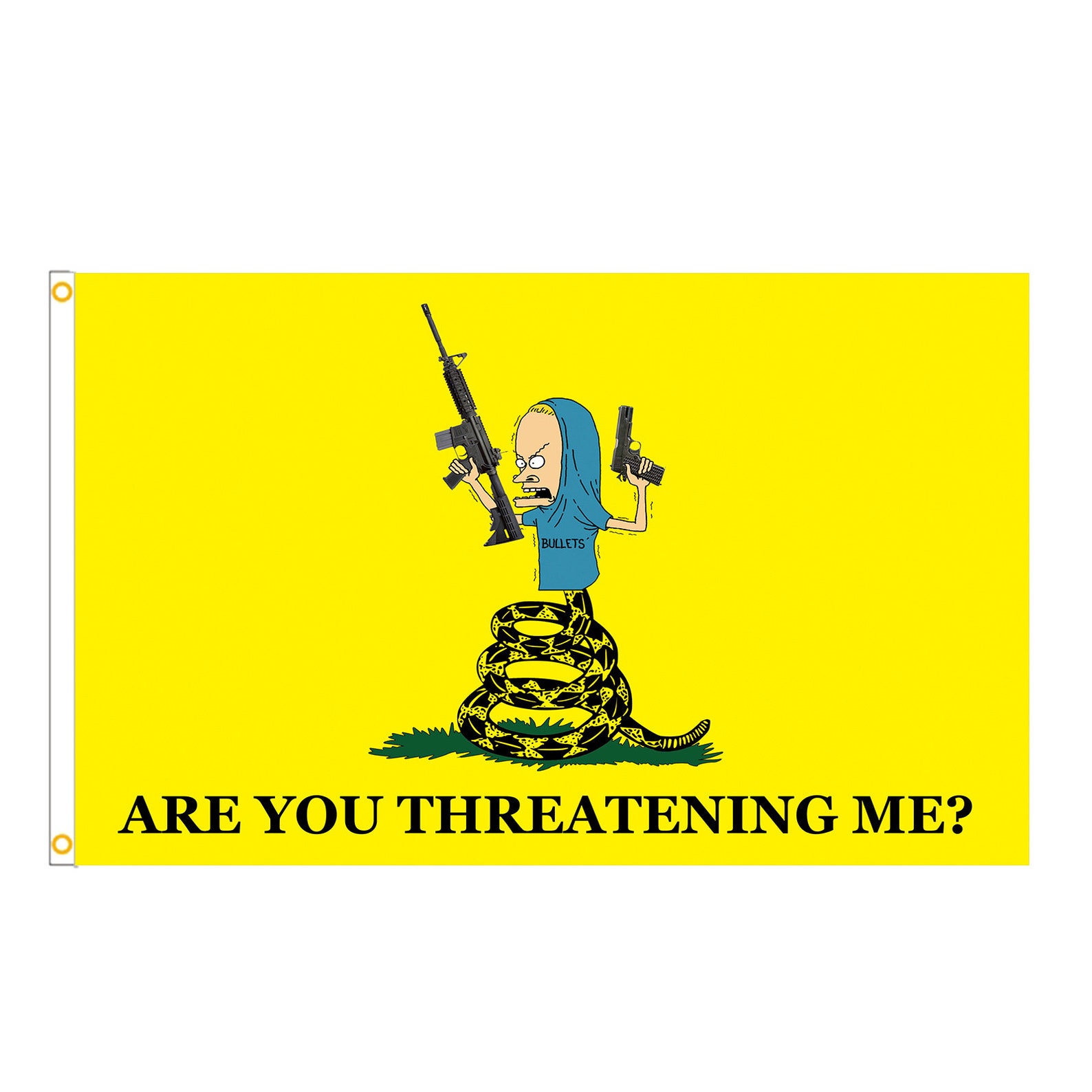 Beavis Are You Threatening Me I Am Cornholio Dont Tread on Me Funny