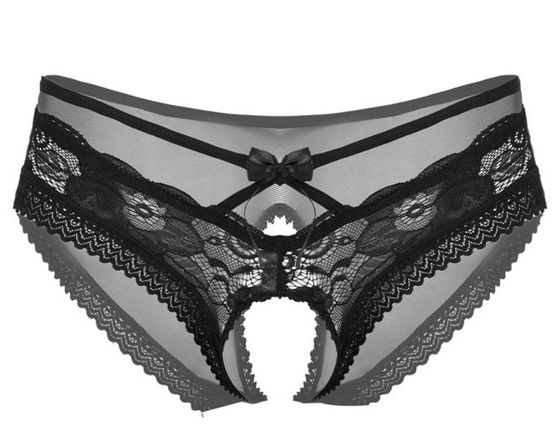 Mens Lingerie Panties Open Crotch Thongs Sexy Hollow Briefs G String