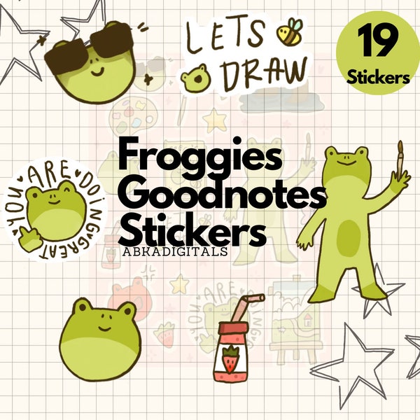 Goodnotes Aesthetic Stickers for Planner Etsy