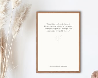 Divine Rivals Book Quote Wall Art (Digital Download)